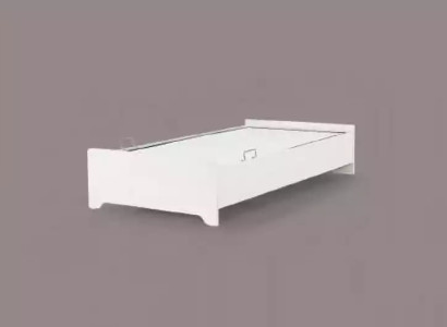 Bed White Bedroom Childrens room Beds Wood Wooden bed 100x200cm